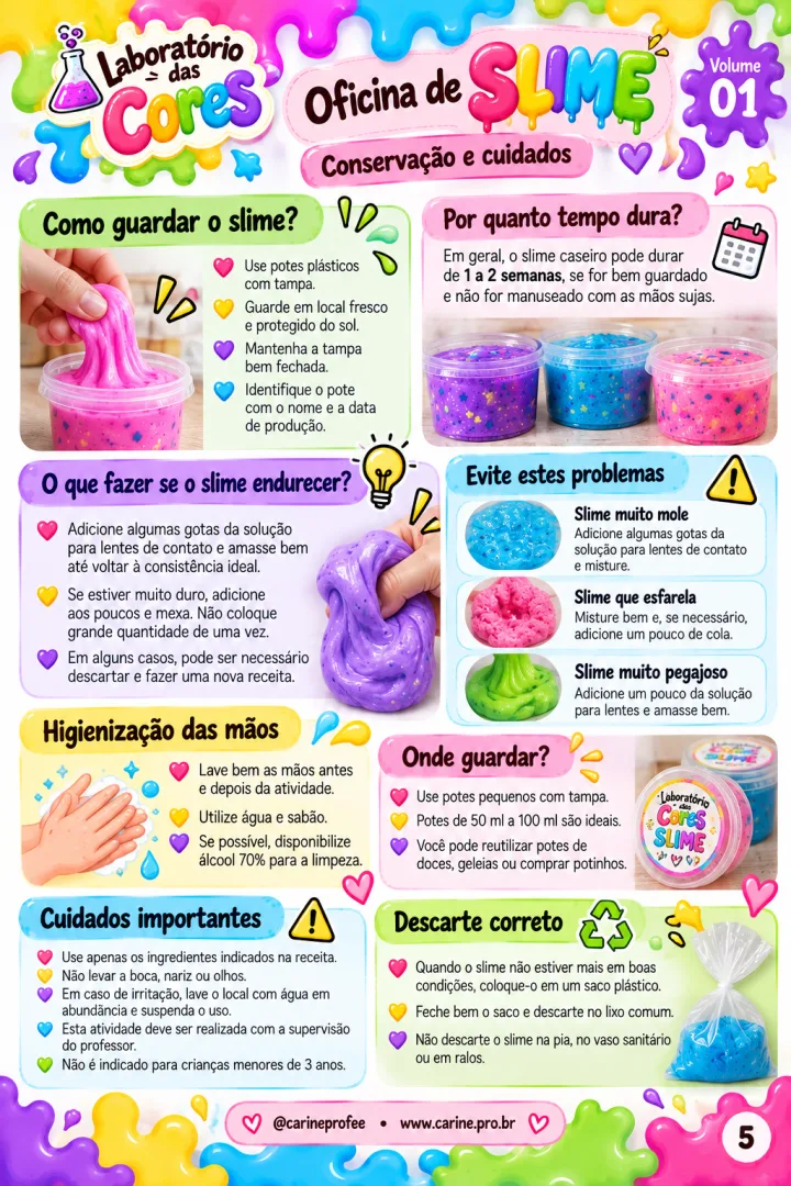 Apostila Laboratório das cores:Ed.infantil e series inicias Oficina de Slime.pdf — imagem 3
