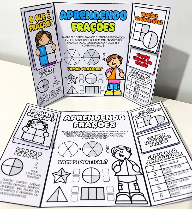 Lapbook Aprendendo Frações — imagem 2