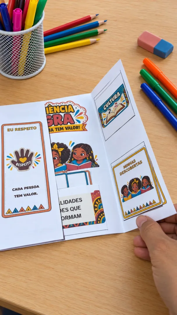 Lapbook Consciência Negra: Nossa História Tem Valor Para 1º Ao 5ºº Ano! em PDF — imagem 2