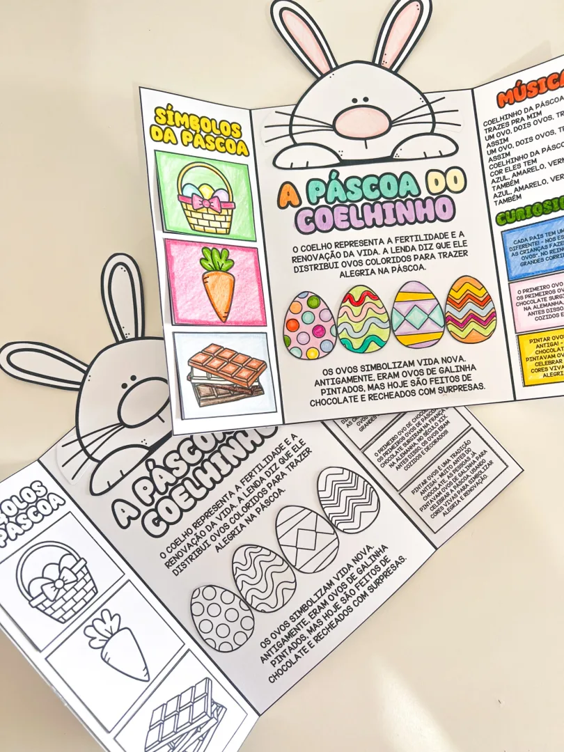 LAPBOOK DE PÁSCOA - COELHO — imagem 3
