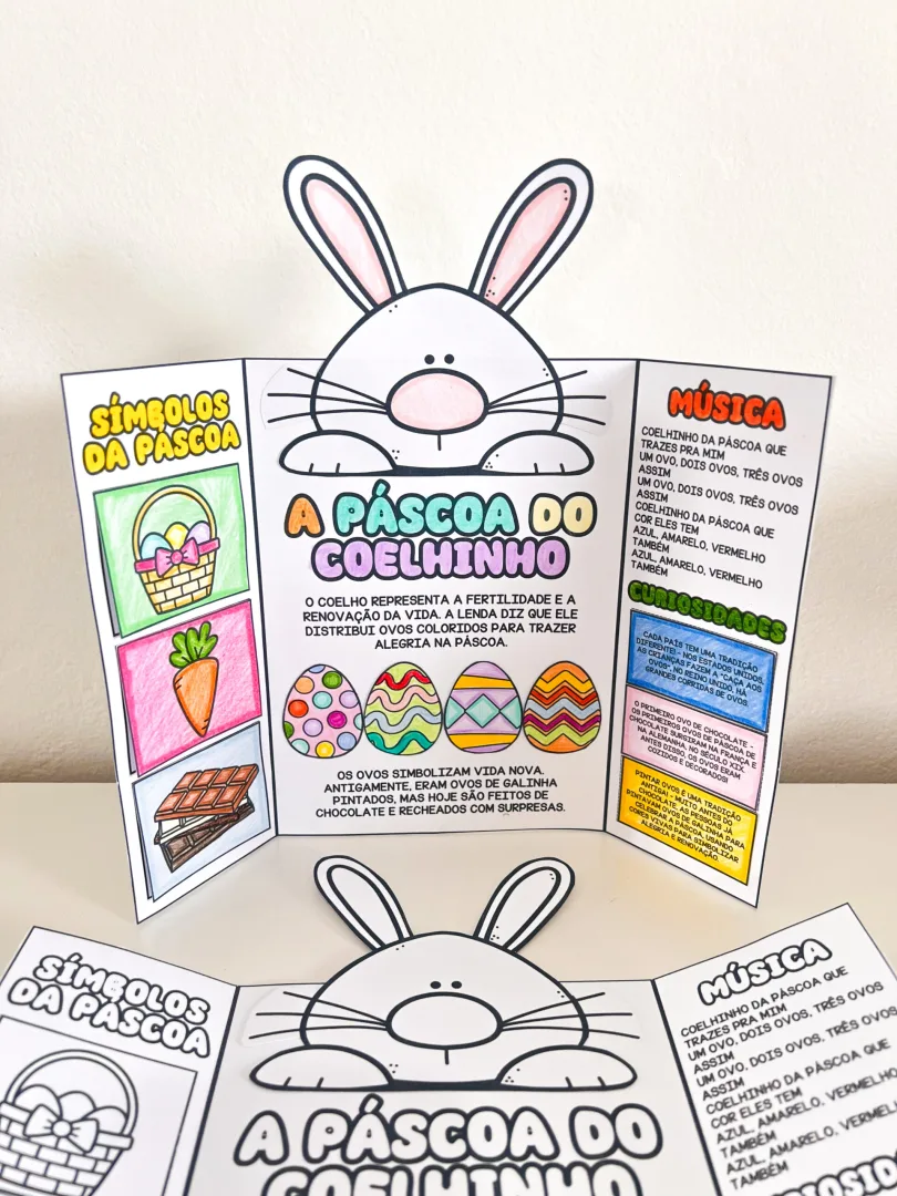 LAPBOOK DE PÁSCOA - COELHO — imagem 5