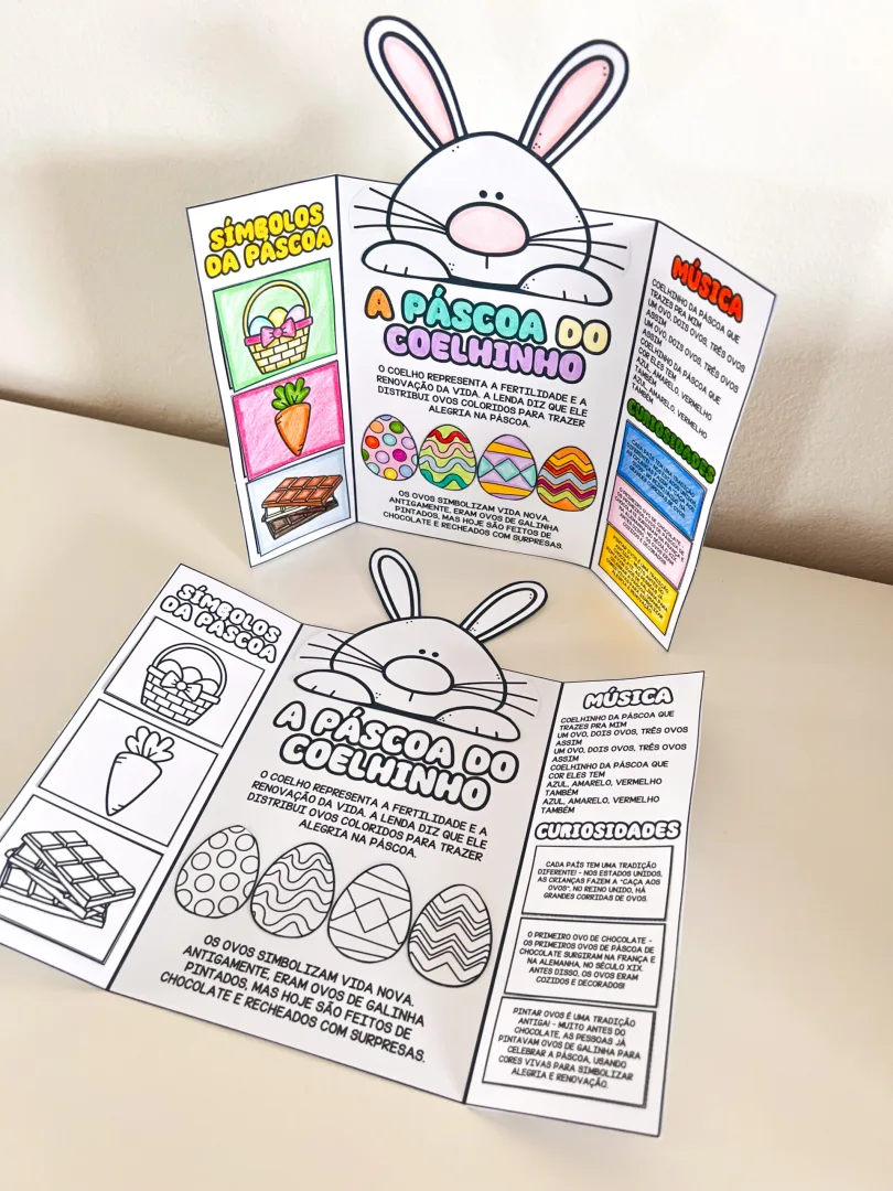 LAPBOOK DE PÁSCOA - COELHO — imagem 7