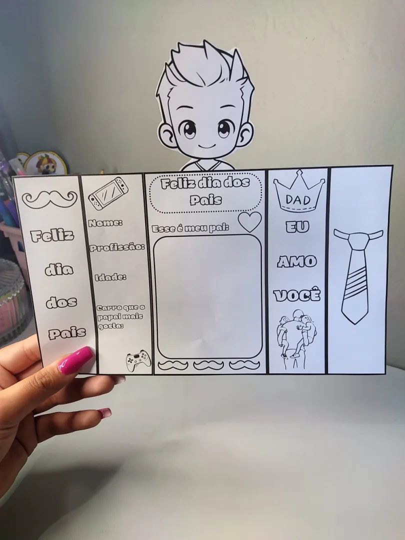 Lapbook Dia dos Pais — Pronto para Imprimir — imagem 3