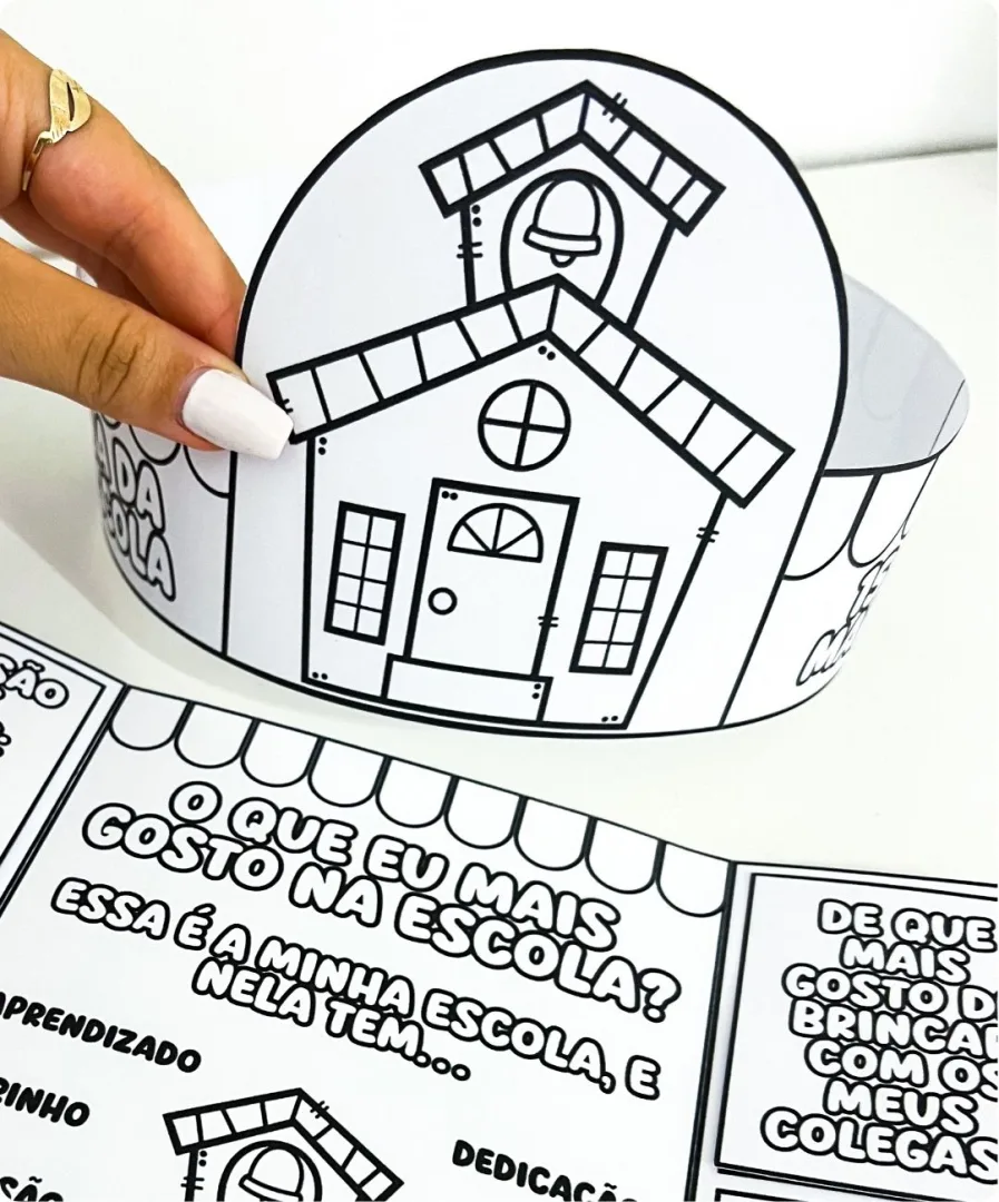 LAPBOOK E COROA DIA DA ESCOLA — imagem 5
