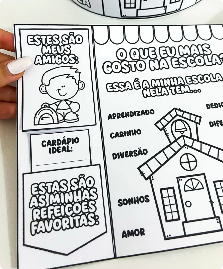 LAPBOOK E COROA DIA DA ESCOLA — imagem 6