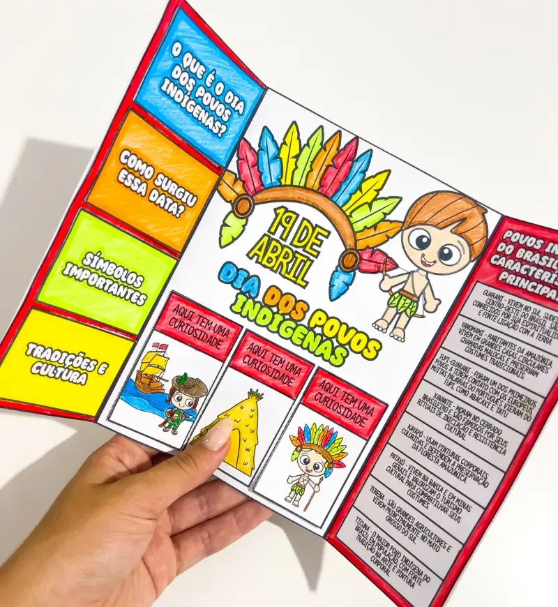 Lapbook e Coroa Dia dos Povos Indígenas — imagem 5