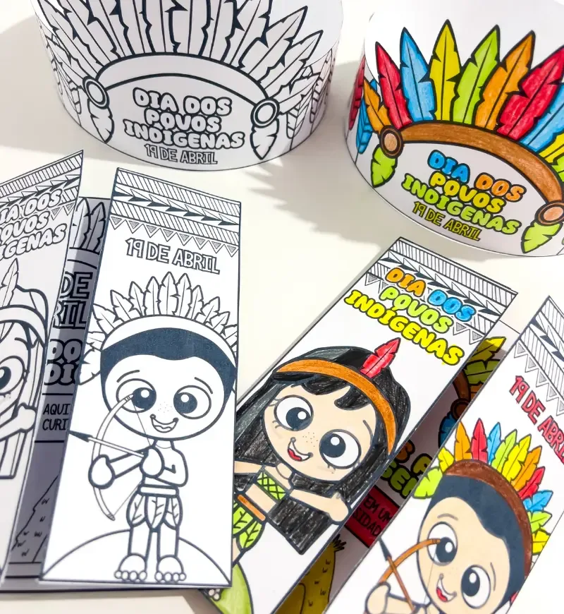 Lapbook e Coroa Dia dos Povos Indígenas — imagem 6