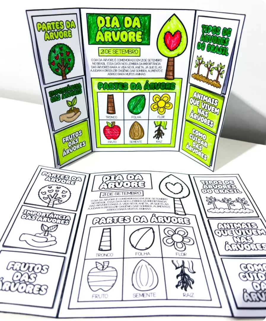 Lapbook Interativo Dia da Árvore Educação Infantil PDF — imagem 6