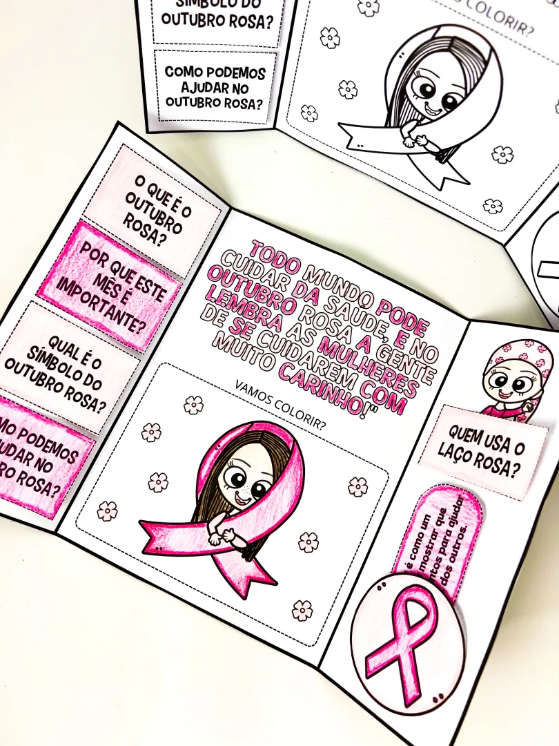 Lapbook Interativo Outubro Rosa — imagem 2