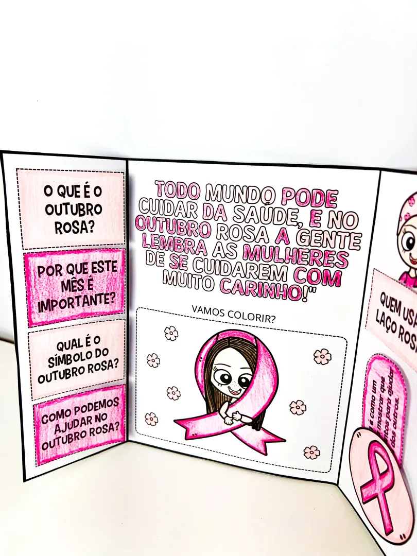 Lapbook Interativo Outubro Rosa — imagem 4