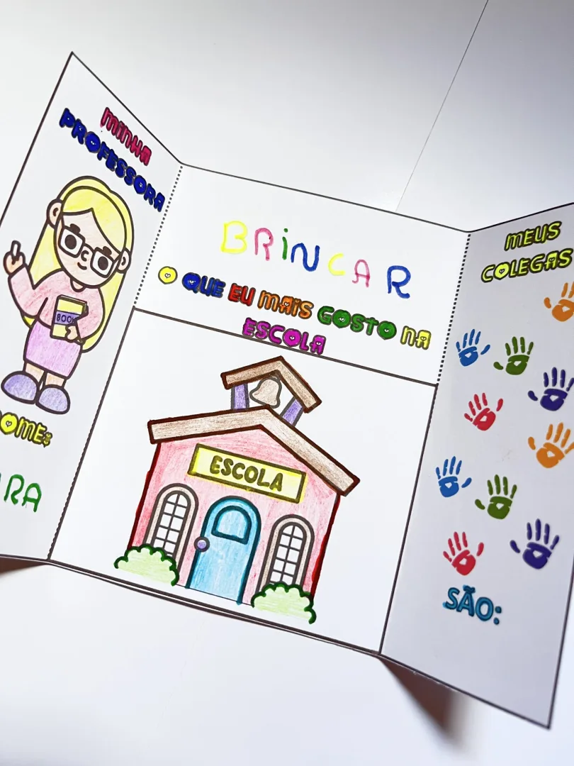 LAPBOOK / LIVRINHO: DIA DA ESCOLA — imagem 2