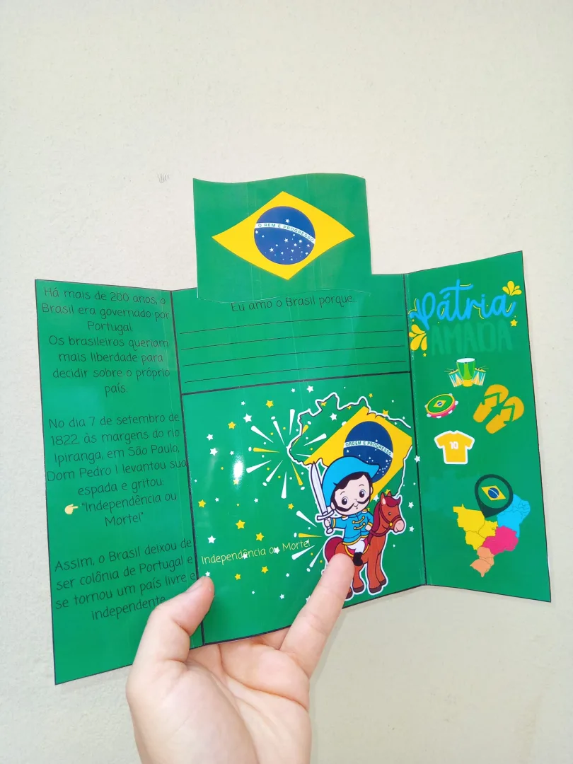 LAPBOOK / LIVRINHO: INDEPENDÊNCIA DO BRASIL / 7 DE SETEMBRO / SETE DE SETEMBRO / SEMANA DA PÁTRIA — imagem 2
