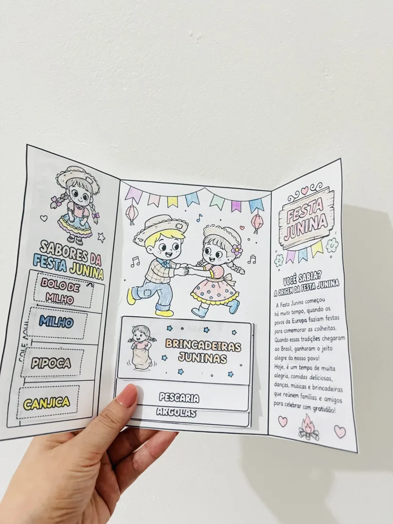 LAPBOOK / LIVRINHO: JUNINO INTERATIVO / FESTA JUNINA — imagem 3