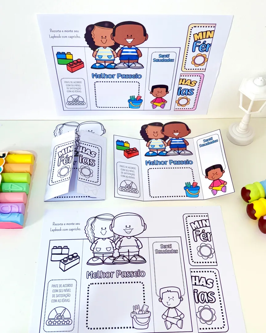 Lapbook Minhas Férias – Atividade para Educação Infantil — imagem 2