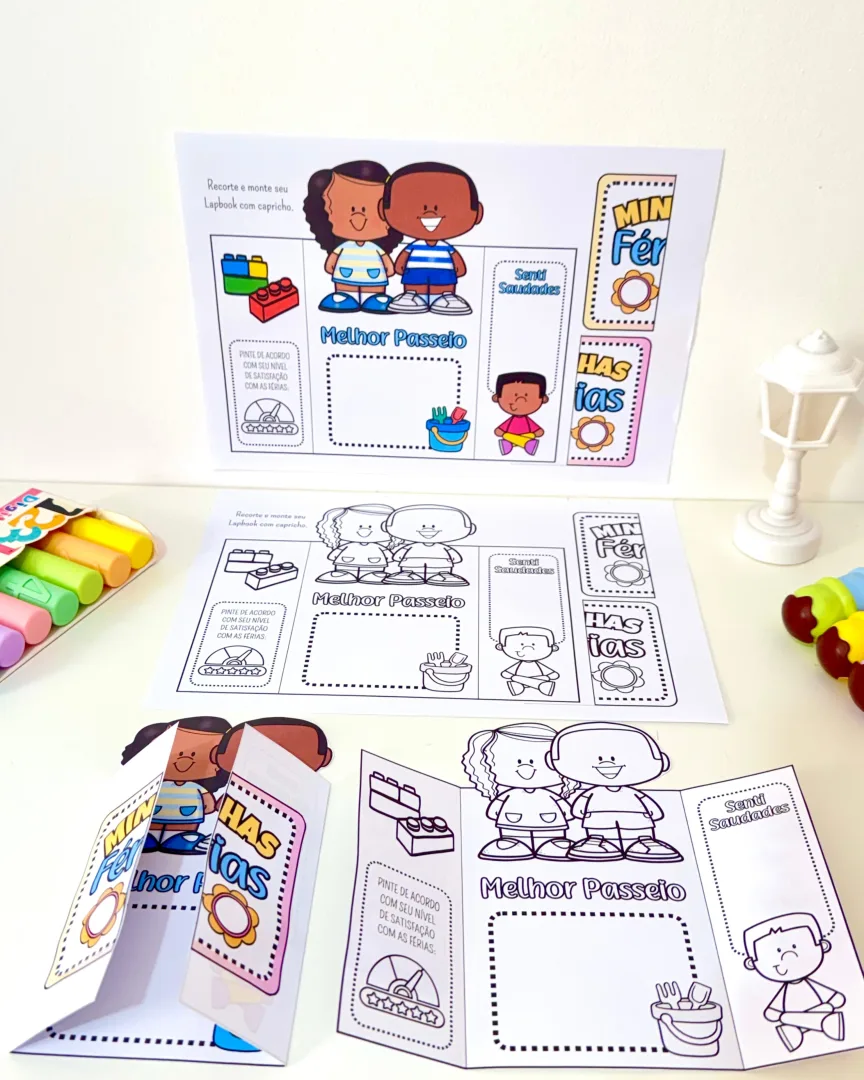 Lapbook Minhas Férias – Atividade para Educação Infantil — imagem 4