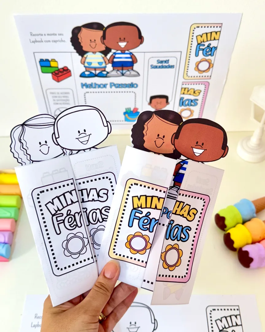 Lapbook Minhas Férias – Atividade para Educação Infantil — imagem 6