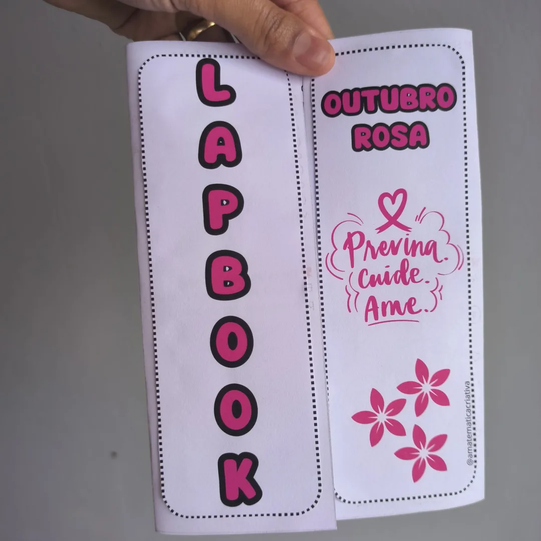 Lapbook Outubro Rosa - Atividades de Conscientização e Prevenção — imagem 2