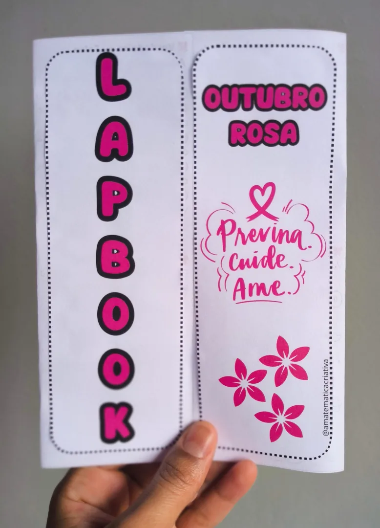 Lapbook Outubro Rosa - Atividades de Conscientização e Prevenção — imagem 4