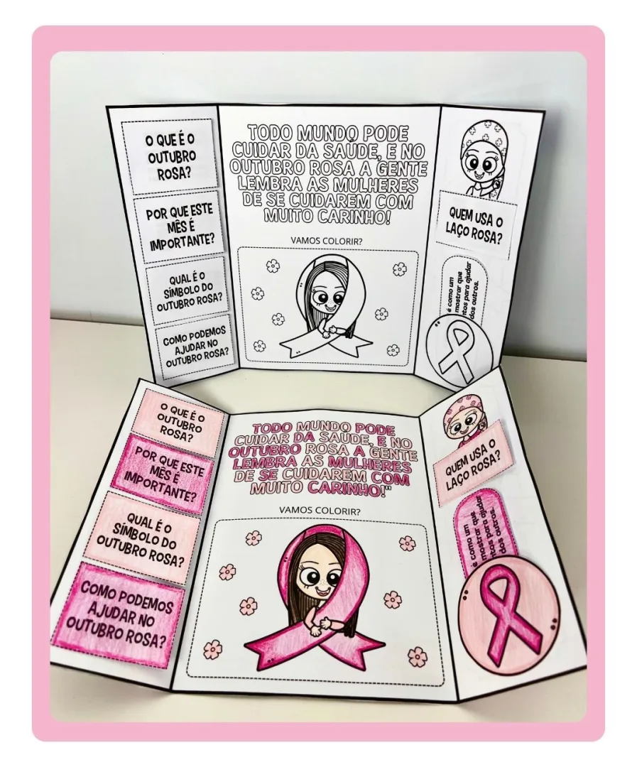 LAPBOOK OUTUBRO ROSA EM PDF — imagem 3