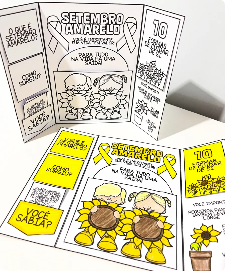 LAPBOOK SETEMBRO AMARELO - Para Imprimir — imagem 2