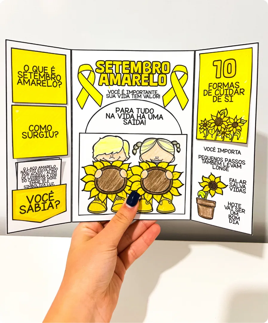 LAPBOOK SETEMBRO AMARELO - Para Imprimir — imagem 7