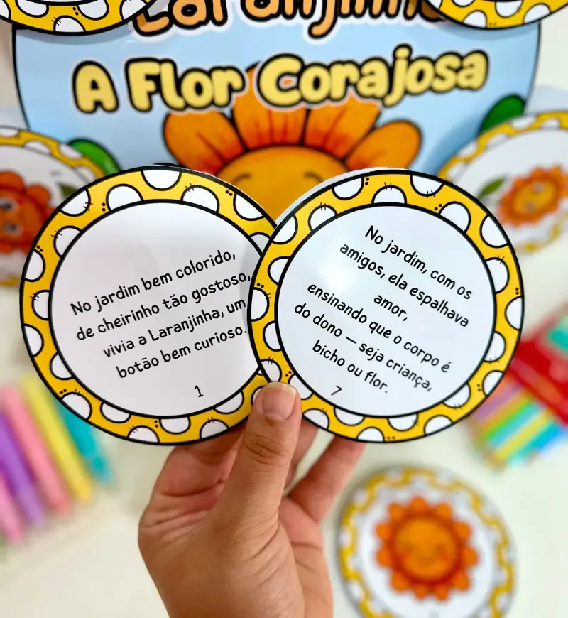 Laranjinha, A Flor Corajosa - História na Luva — imagem 4