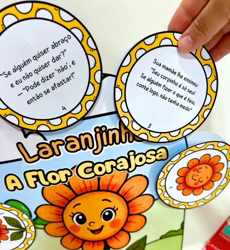 Laranjinha, A Flor Corajosa - História na Luva — imagem 7