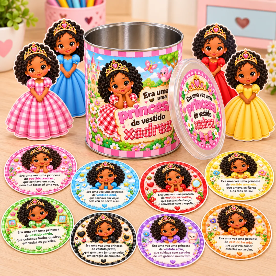 Lata A Princesa Do Vestido Xadrez - Educação Infantil - Arquivo Digital — imagem 2