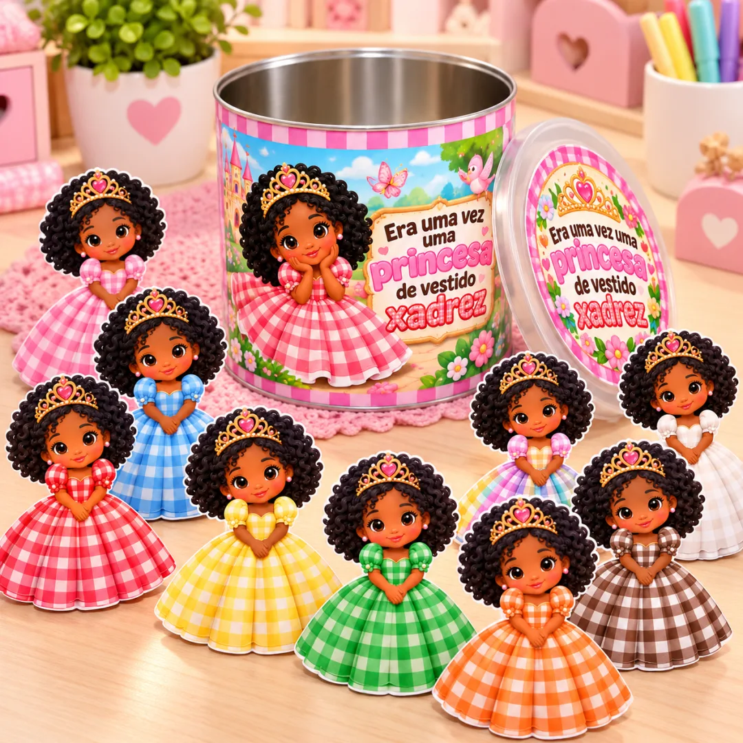 Lata A Princesa Do Vestido Xadrez - Educação Infantil - Arquivo Digital — imagem 4
