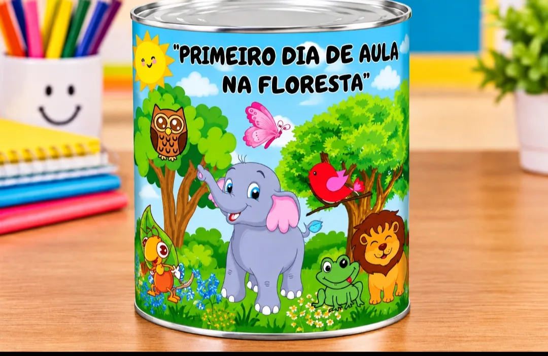 Lata de história: Primeiro dia de aula na floresta "PDF ensino infantil  — imagem 5