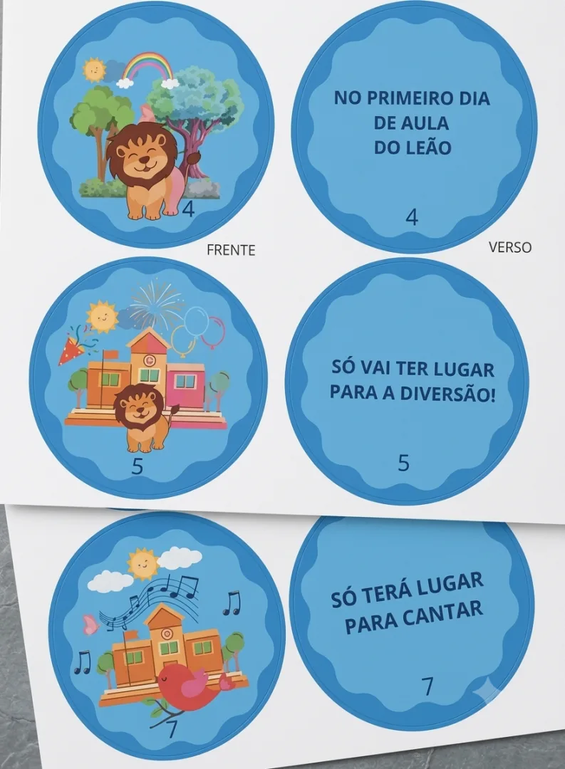 Lata de história: Primeiro dia de aula na floresta "PDF ensino infantil  — imagem 4