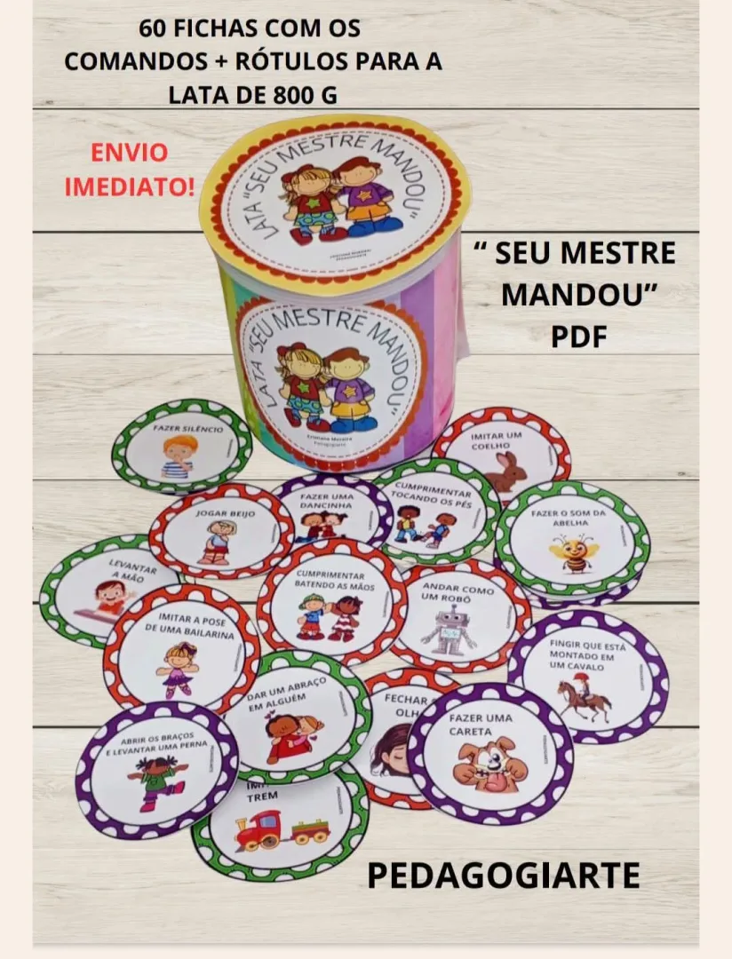 Lata Mestre Mandou PDF Ed infantil e Ensino fundamental  — imagem 4