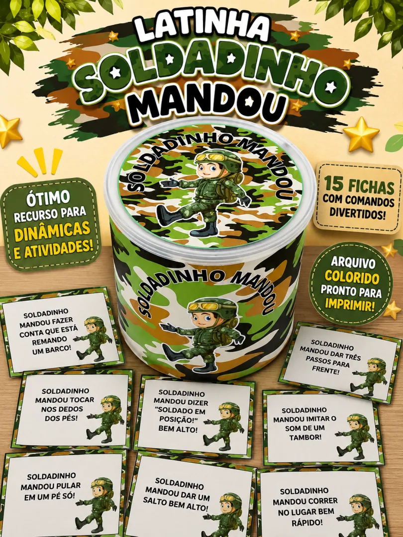 LATINHA SOLDADINHO MANDOU — imagem 2