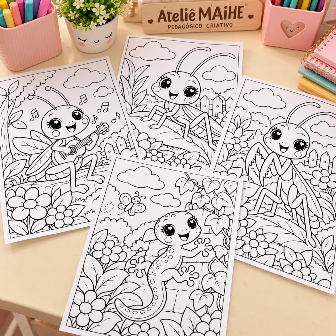 Leilão De Jardim – Desenhos Para Colorir - Educação Infantil - Arquivo Digital — imagem 4
