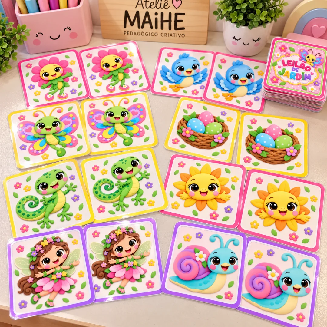 Leilão De Jardim – Jogo Da Memória - Educação Infantil - Arquivo Digital — imagem 3