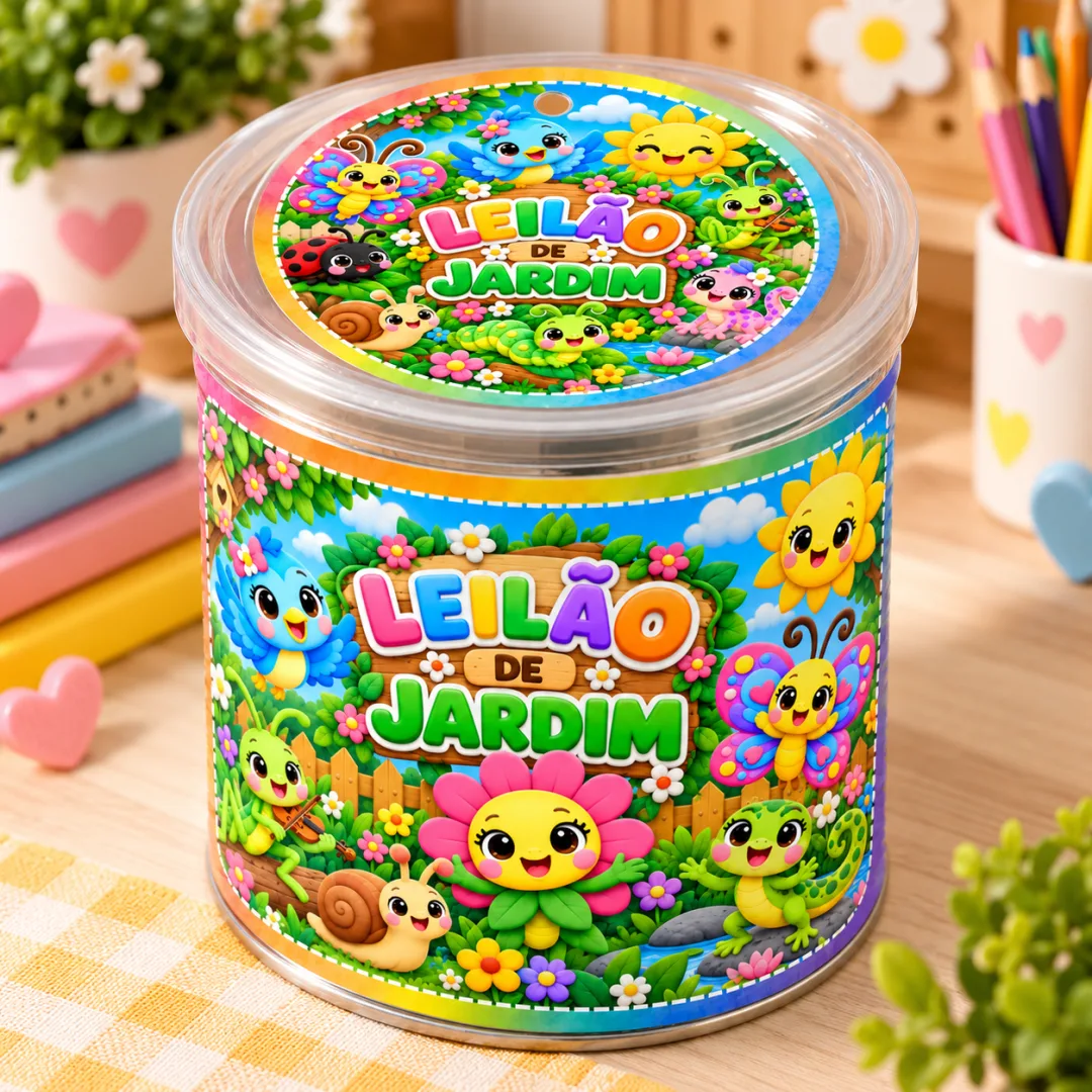 Leilão De Jardim – Kit Caixa e Lata - Educação Infantil - Arquivo Digital — imagem 5