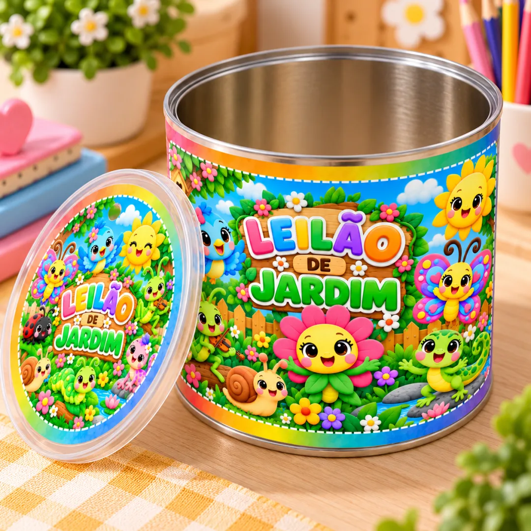 Leilão De Jardim – Kit Caixa e Lata - Educação Infantil - Arquivo Digital — imagem 6