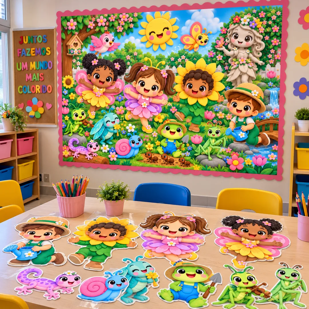 Leilão De Jardim — Painel Interativo + Personagens - Educação Infantil - Arquivo Digital — imagem 3