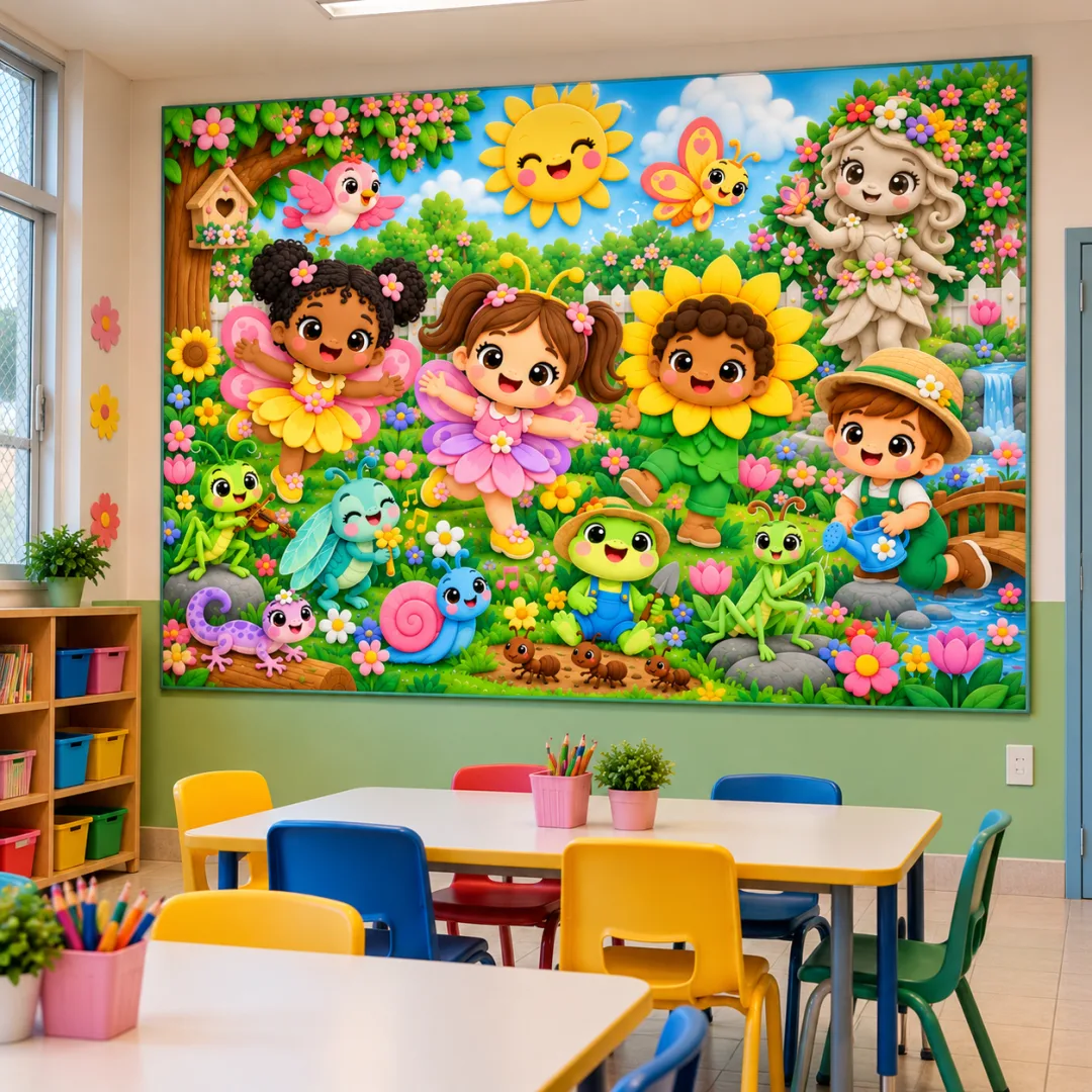Leilão De Jardim — Painel Interativo + Personagens - Educação Infantil - Arquivo Digital — imagem 2
