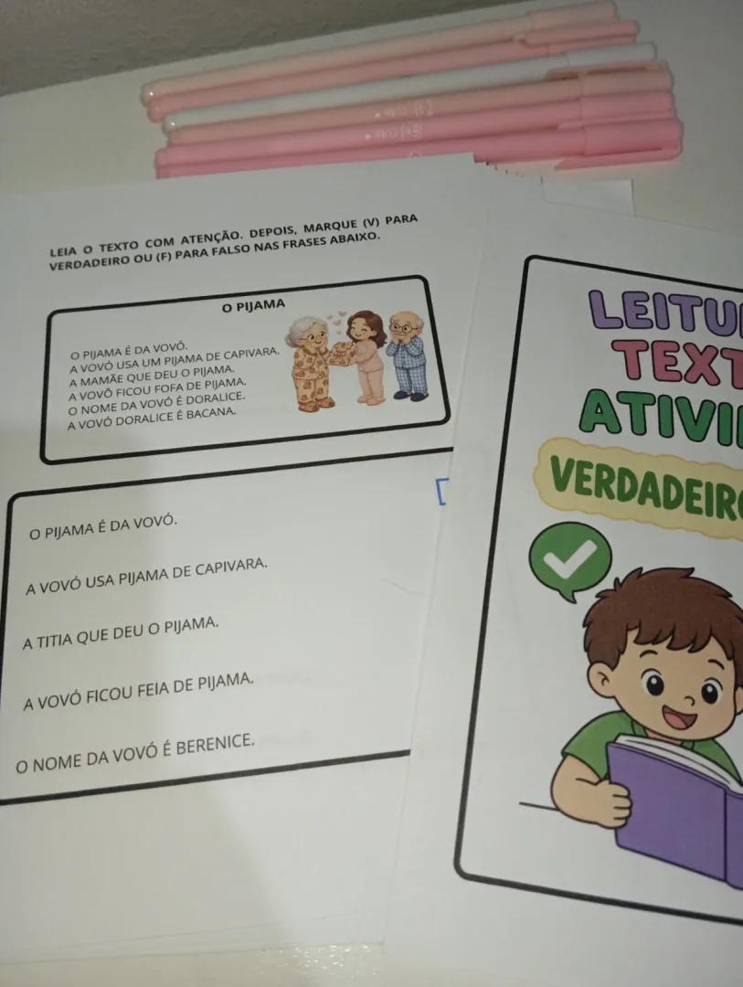 LEITURA DE TEXTOS E ATIVIDADES – VERDADEIRO OU FALSO — imagem 3