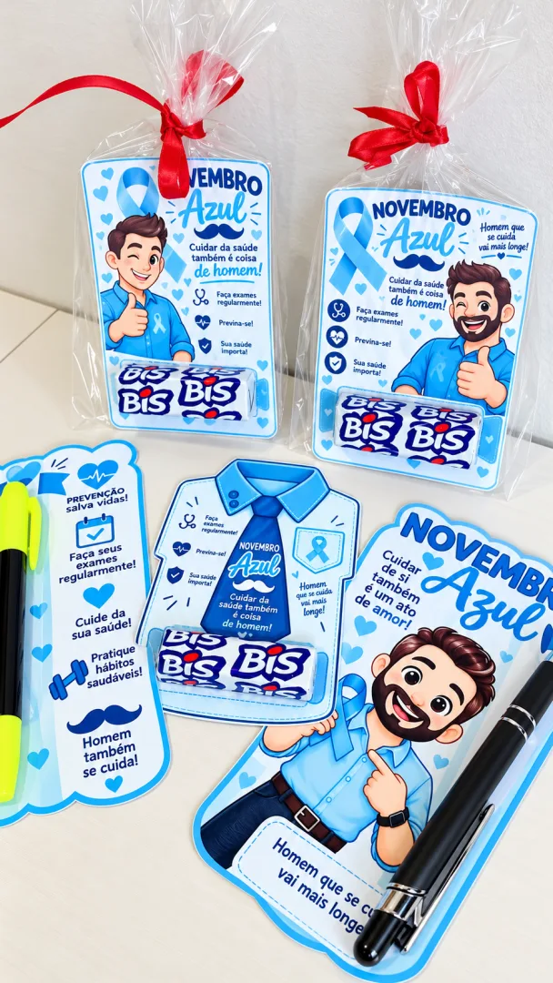 Lembrança Novembro Azul Cartãozinho Especial PDF - Educação infantil — imagem 5