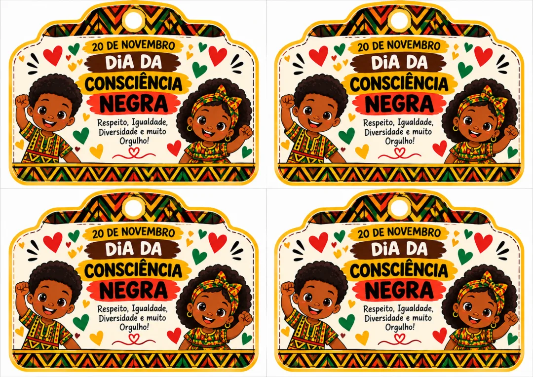Lembrancinha Consciência Negra - PDF - Educação Infantil — imagem 6