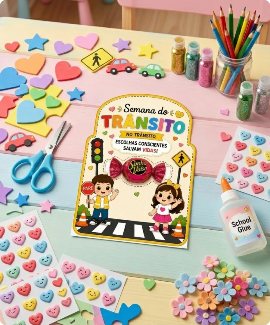 lembrancinha da Semana do Trânsito Pronta para Imprimir — imagem 3