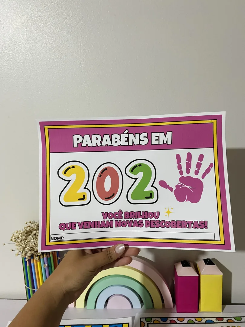 LEMBRANCINHA DE ENCERRAMENTO: CARIMBO DAS MÃOS — imagem 3