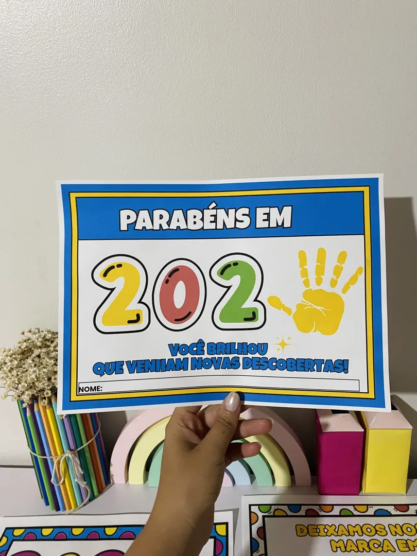 LEMBRANCINHA DE ENCERRAMENTO: CARIMBO DAS MÃOS — imagem 6