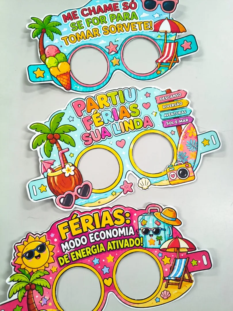 LEMBRANCINHA DE FÉRIAS: ÓCULOS DE FÉRIAS — imagem 4