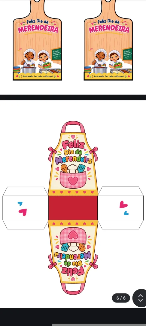 Lembrancinha Dia da Merendeira em PDF — imagem 4