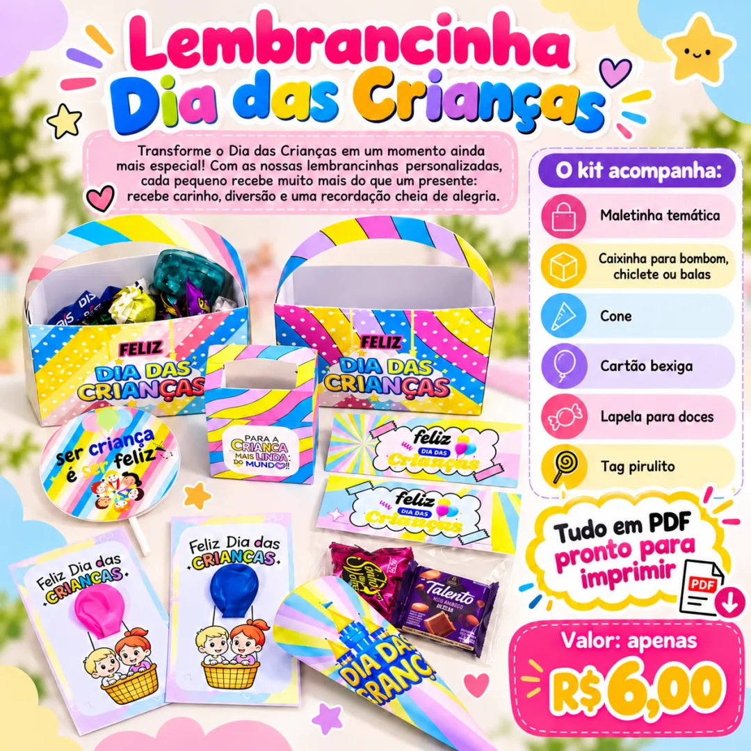 Lembrancinha Dia das Crianças em PDF — imagem 3