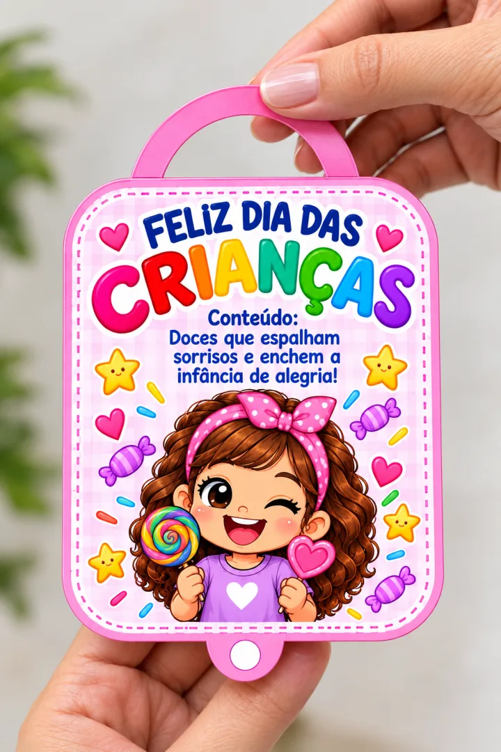 Lembrancinha Dia das Crianças para Imprimir – Meninas e Meninos — imagem 2