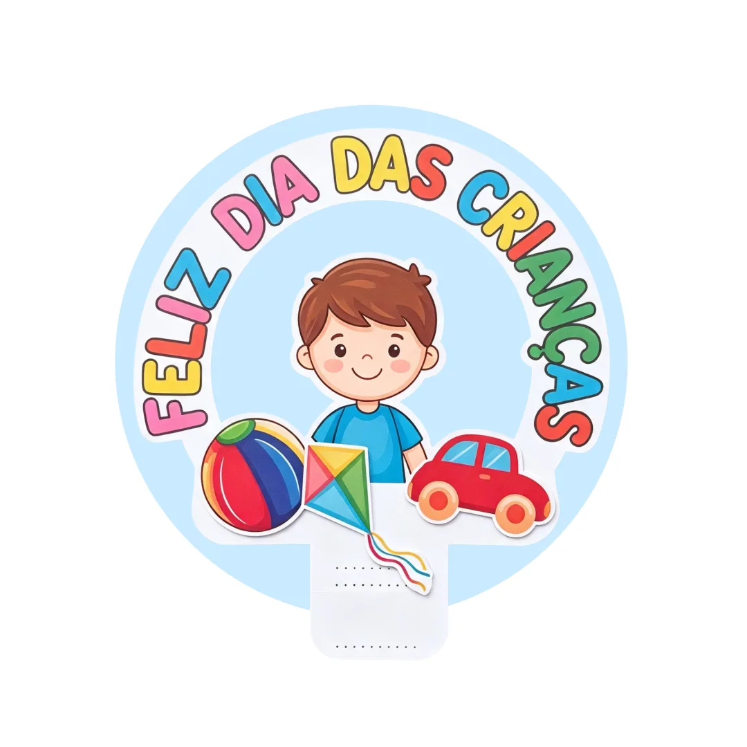 Lembrancinha Dia das Crianças - Tag Circular Brinquedos Educação Infantil Pdf — imagem 3